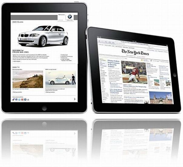 BMW auf dem iPad von Apple